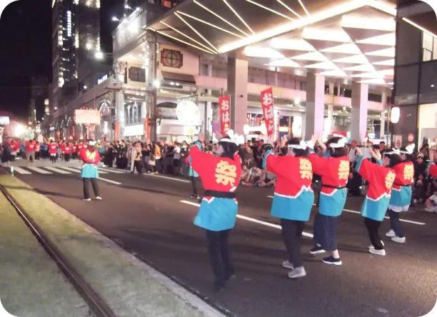 さんは〜と鹿児島の友の会おはら祭参加